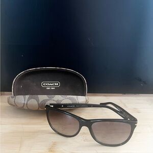 Coach Black Sunglasses with Case